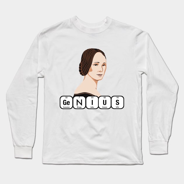 GENIUS Ada Lovelace Long Sleeve T-Shirt by firstsapling@gmail.com